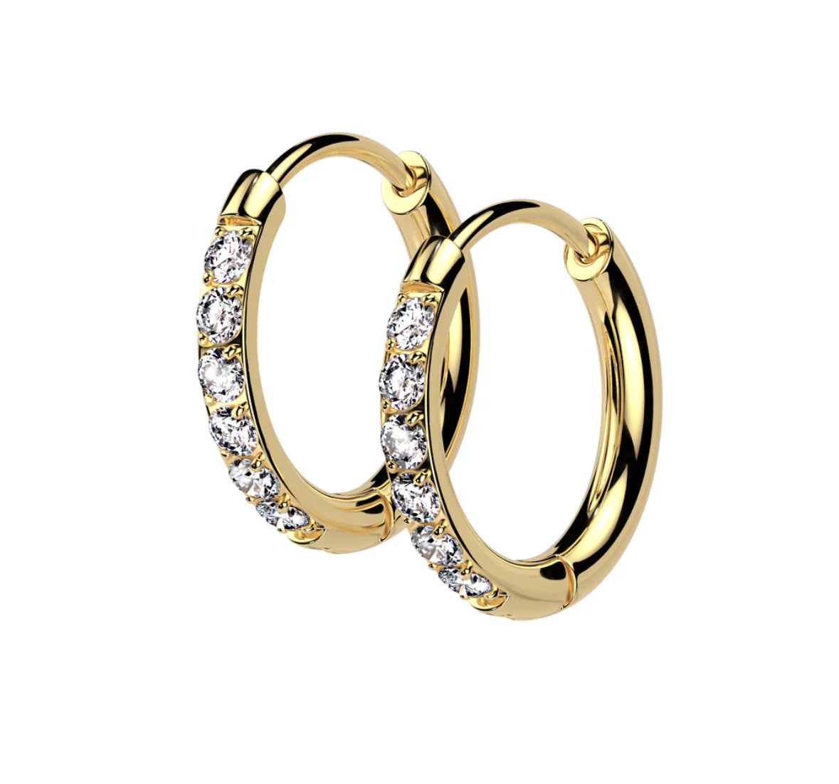 Stainless CZ Huggies | Pierced by Ash Design