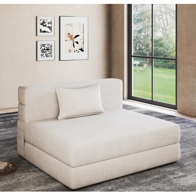 Folding Sofa Bed Twin With Pillow, Portable Foldable Sofa Bed For Travel, Camping, Guest, Trifold Mattress With Breathable & Washable Cover, Convertib | Wayfair North America