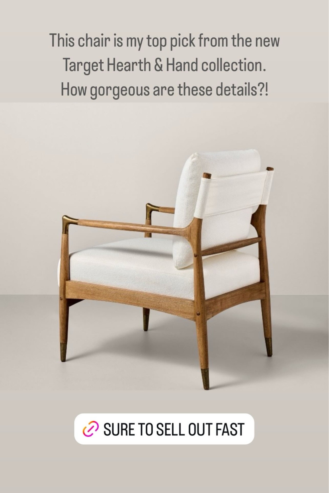 This chair from the new Target Hearth and Hand collection is perfection! Love the shape and architectural details and you can’t beat the price! Would look gorgeous as a pair in a living room!! 

Linking a few other new Target finds too!

#LTKSeasonal #LTKHome #LTKStyleTip