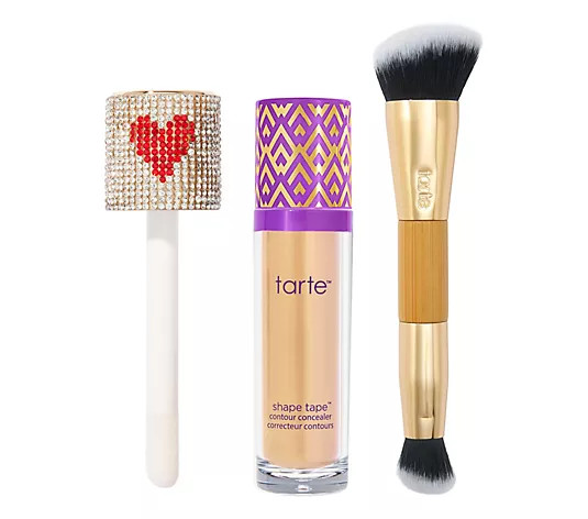 tarte Super-Size Shape Tape & Double Ended Brush - QVC.com | QVC