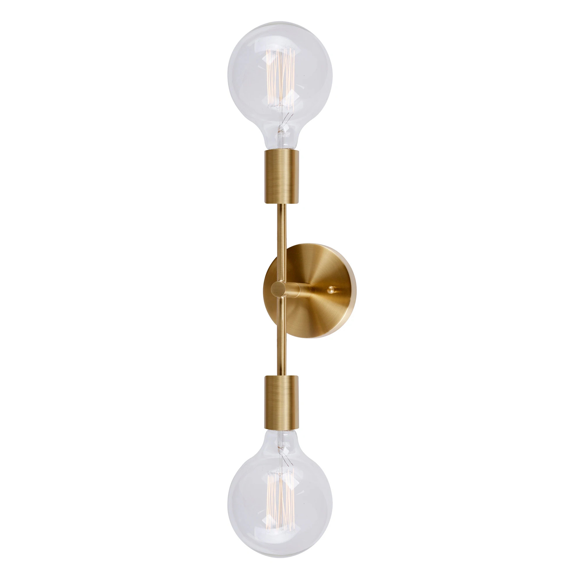 Baton 2-Light Soft Gold Wall Sconce - Soft Gold | Bed Bath & Beyond