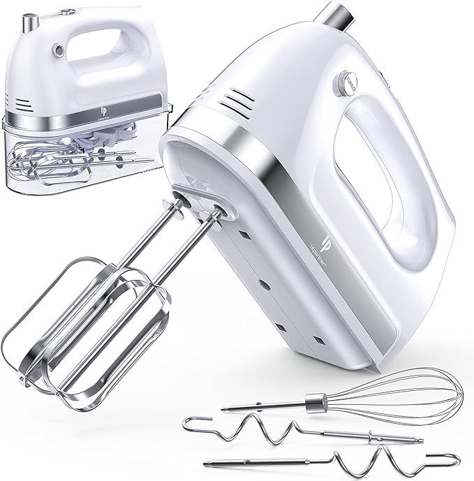 LILPARTNER Hand Mixer Electric, 400W Food Mixer 5 Speed Handheld Mixer, 5 Stainless Steel Accesso... | Amazon (US)