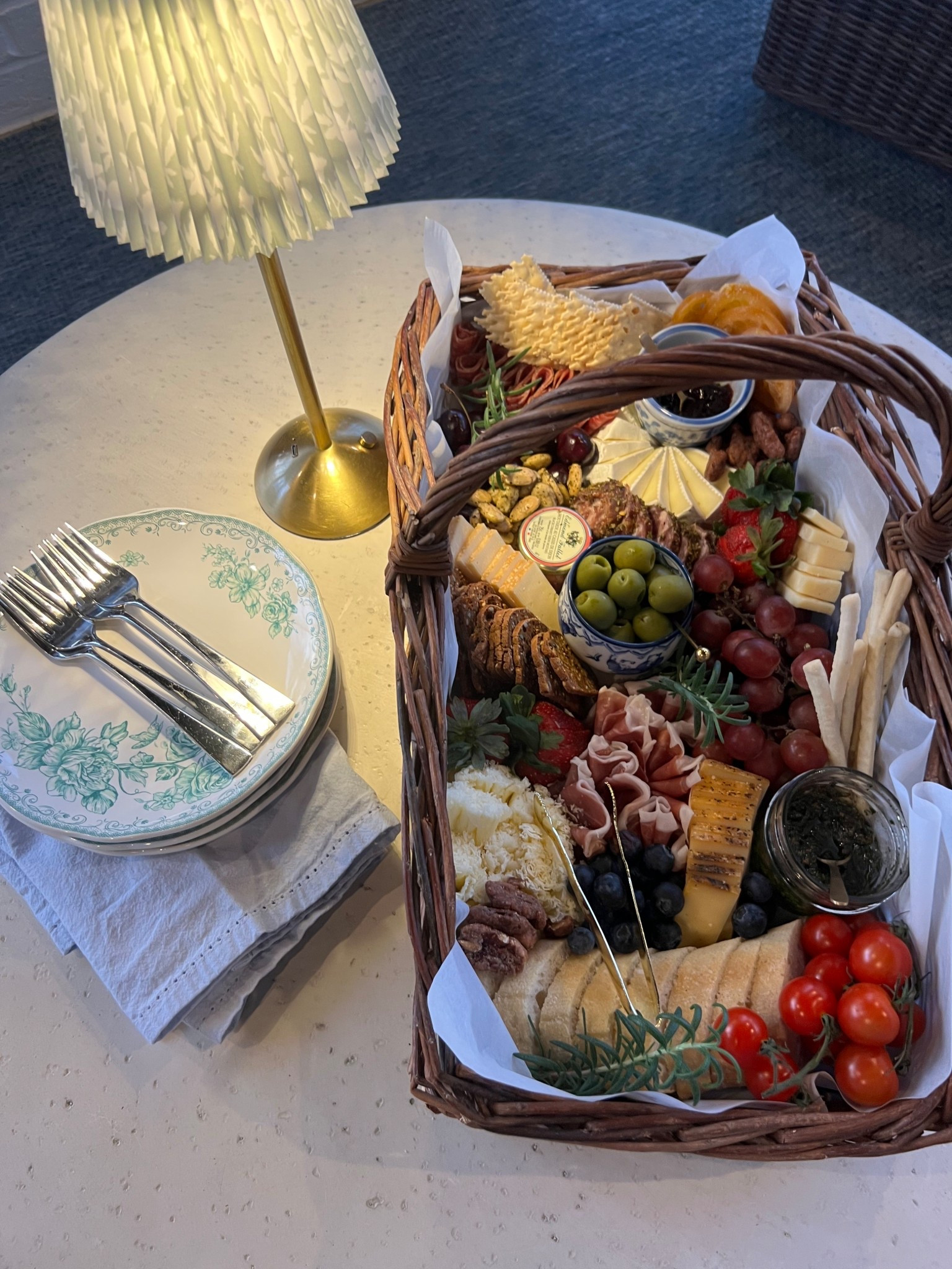 Charcuterie basket on the porch for date night in 🥰

#LTKFindsUnder50 #LTKHome #LTKParties
