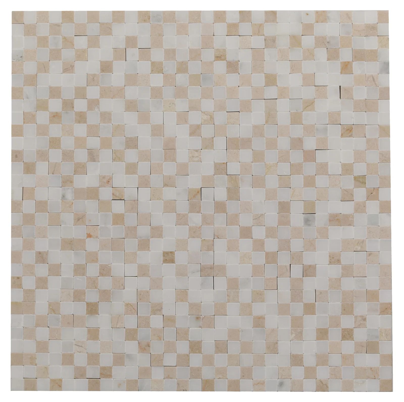 Acequia 0.37" x 0.37" Limestone Grid Mosaic Wall & Floor Tile | Wayfair North America