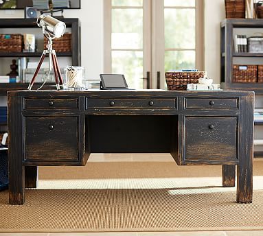 Dawson 68" Desk with Drawers | Pottery Barn (US)