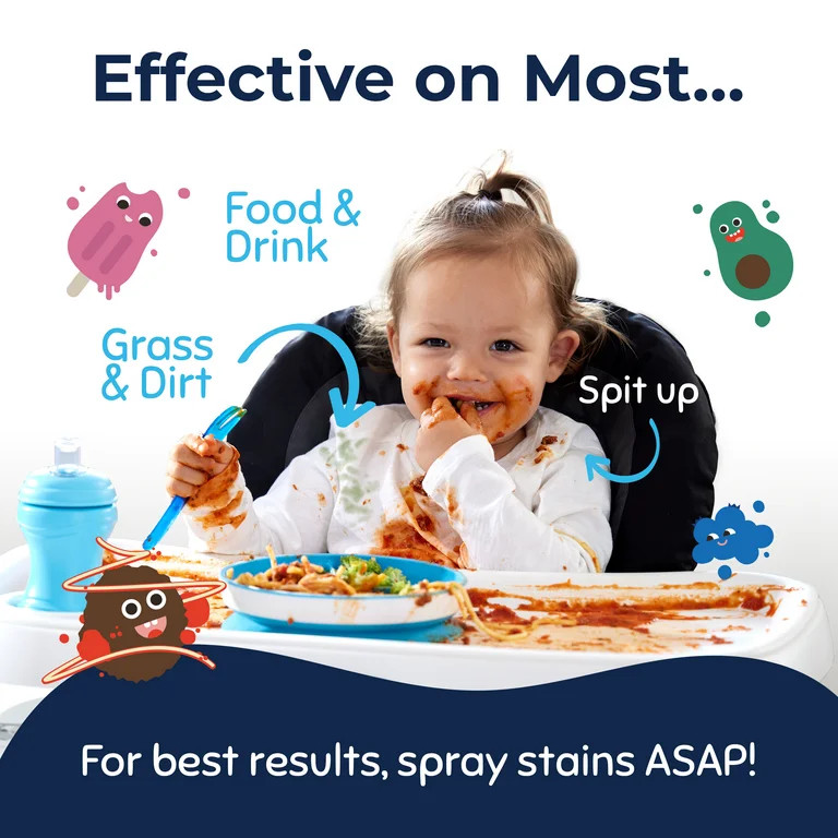 Miss Mouth's Messy Eater Stain Treater Spray for Baby & Kids, 12 fl oz, Newborn & Baby Essentials... | Walmart (US)