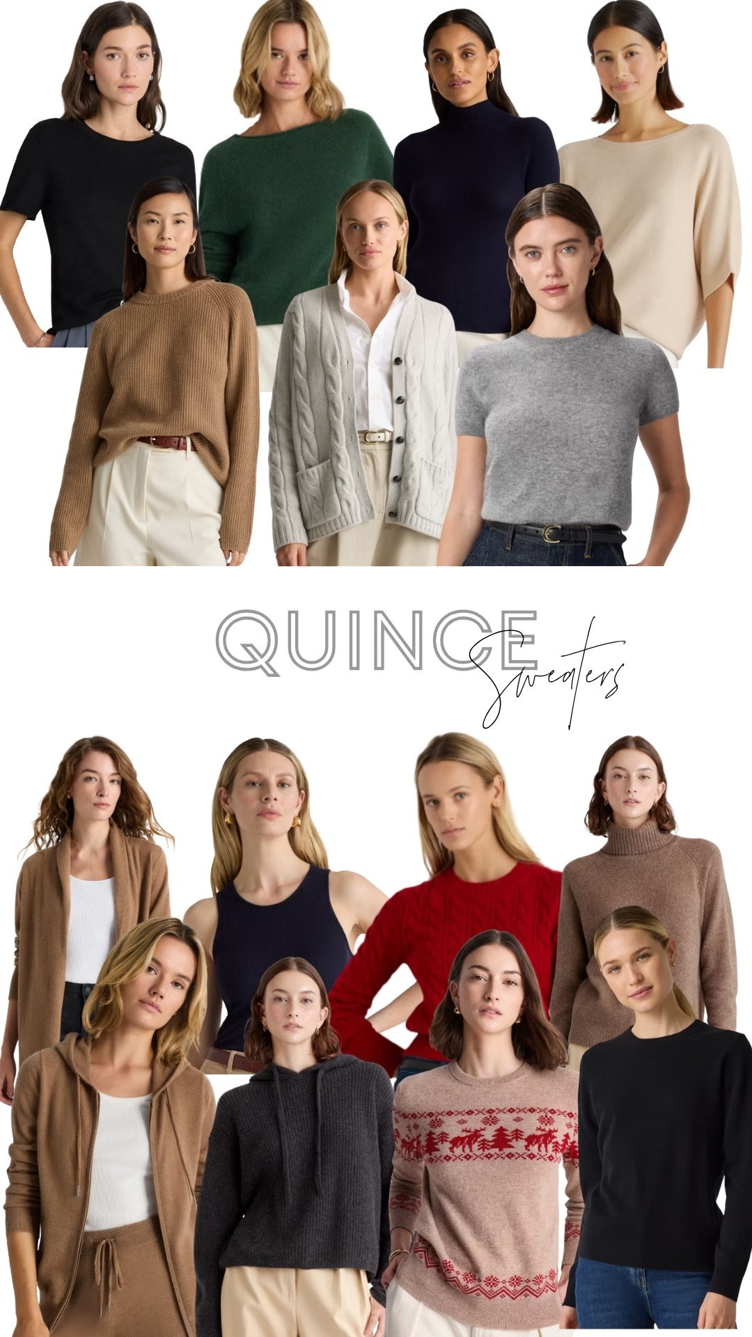 Quince sweaters are truly the ultimate winter capsule staple — soft, timeless, and so beautifully made. Their cashmere and merino silhouettes layer effortlessly under coats, over tees, or styled alone for that clean, quiet-luxury look. If you’re building a cozy, wearable wardrobe for the season, these are the pieces that hold up year after year.
Linked my favorites on LTK 🤍✨

#LTKGiftGuide #LTKCyberWeek #LTKHoliday