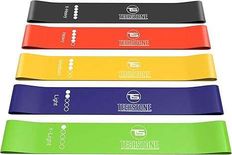 TechStone Resistance Bands Set for Men and Women, Pack of 5 Different Resistance Levels Elastic B... | Amazon (US)