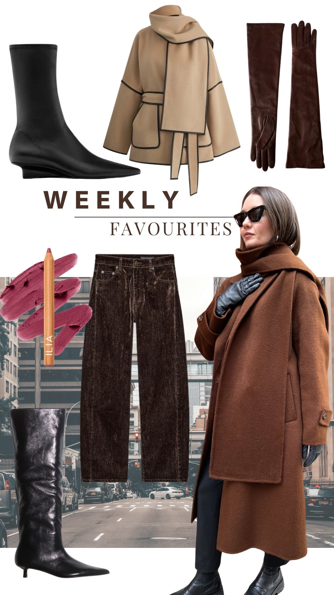 Weekly favourites - leather gloves, knee high boots, ankle boots, scarf coat

Fabrique - hisansha15 new customers, hisansha10 returning customers 

Petite Studio - SANSHA25, or SANSHA30 for orders over $400

#LTKGiftGuide #LTKSeasonal #LTKHoliday