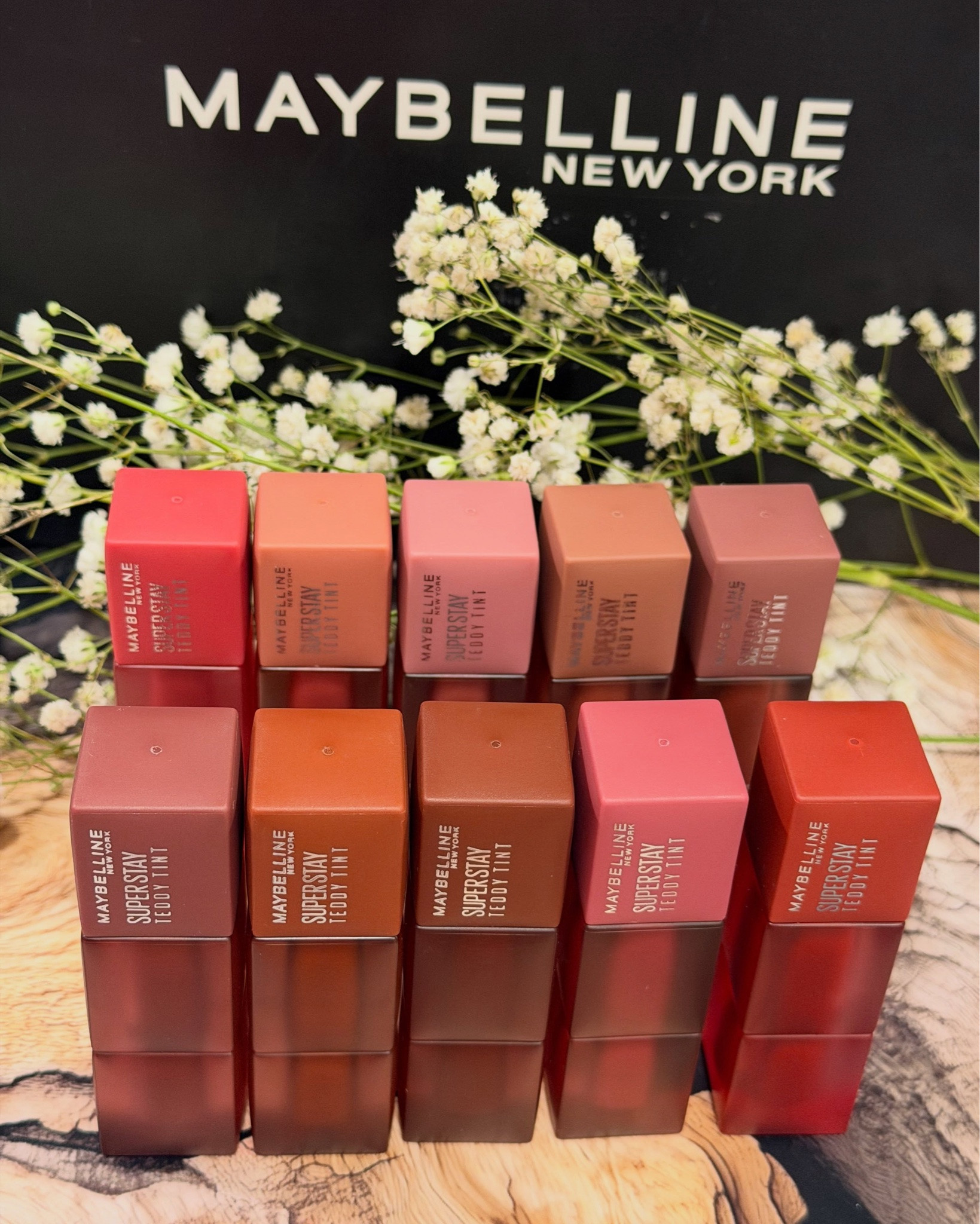 💋 Lip tints that work like magic wands for your lips and cheeks ✨
#giftedbymaybelline 
#liptint #makeup #maybelline #maybellinenewyork 

Thank you, @maybelline for sending me a fabulous PR box with 10 shades of the Super Stay Teddy Tint™ Matte Lip Tint collection 💄🤎 These are SUCH a fun everyday lip product 👀✨

Teddy Tint combines the blurred matte finish of a liquid lipstick with the lightweight plush feel of a lip tint for comfortable color that lasts up to 12 hours ✨

✔️ Long-lasting wear
✔️ Transfer-resistant
✔️ Plush lightweight feel
✔️ Soft blurred matte finish
✔️ Lip + cheek tint in one 💋😊
✔️ 20 buildable shades (pinks, browns, and reds)

The 10 shades in this PR box:
🤎 Cool Grunge — warm berry pink
🤎 Soft Era — neutral pinky nude-brown
🤎 Ribbon Tied — cool nude-brown
🍑 Buffed Out — neutral coral-toned nude-brown
🌸 Kitten Heel — cool pinky nude-brown
🍷 Velvet Choker — cool mauve berry nude
🤎 Faux Freckle — deep nude-brown
☕ Coffee Date — deep warm nude
💄 Endgame — mauve berry-nude
❤️ Tomato Girl — cool red

You can wear it in 3 different ways:
✨ 1 swipe = sheer tint
✨ 2 swipes = soft blurred lips
✨ 3 swipes = bold matte color

You can even tap it onto your cheeks for a softly blurred cheek tint 💕

Application is super easy:
💄 Apply to clean, dry lips
⏳ Let it fully set for up to 15 minutes
🫧 Remove easily with micellar water or an oil-based remover

✨ Are you a “signature lip shade” person or do you switch it up depending on your outfit, nails, or vibe? 💭

#LTKselfcare #LTKBeauty