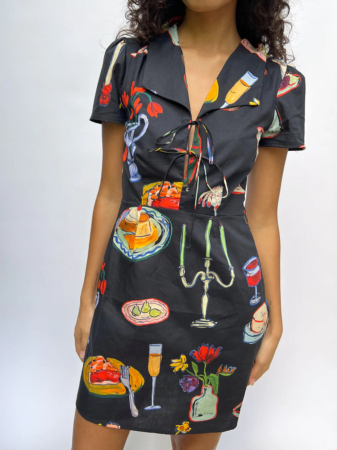 Alexa Shirtdress - Set the Table Caviar | Lisa Says Gah