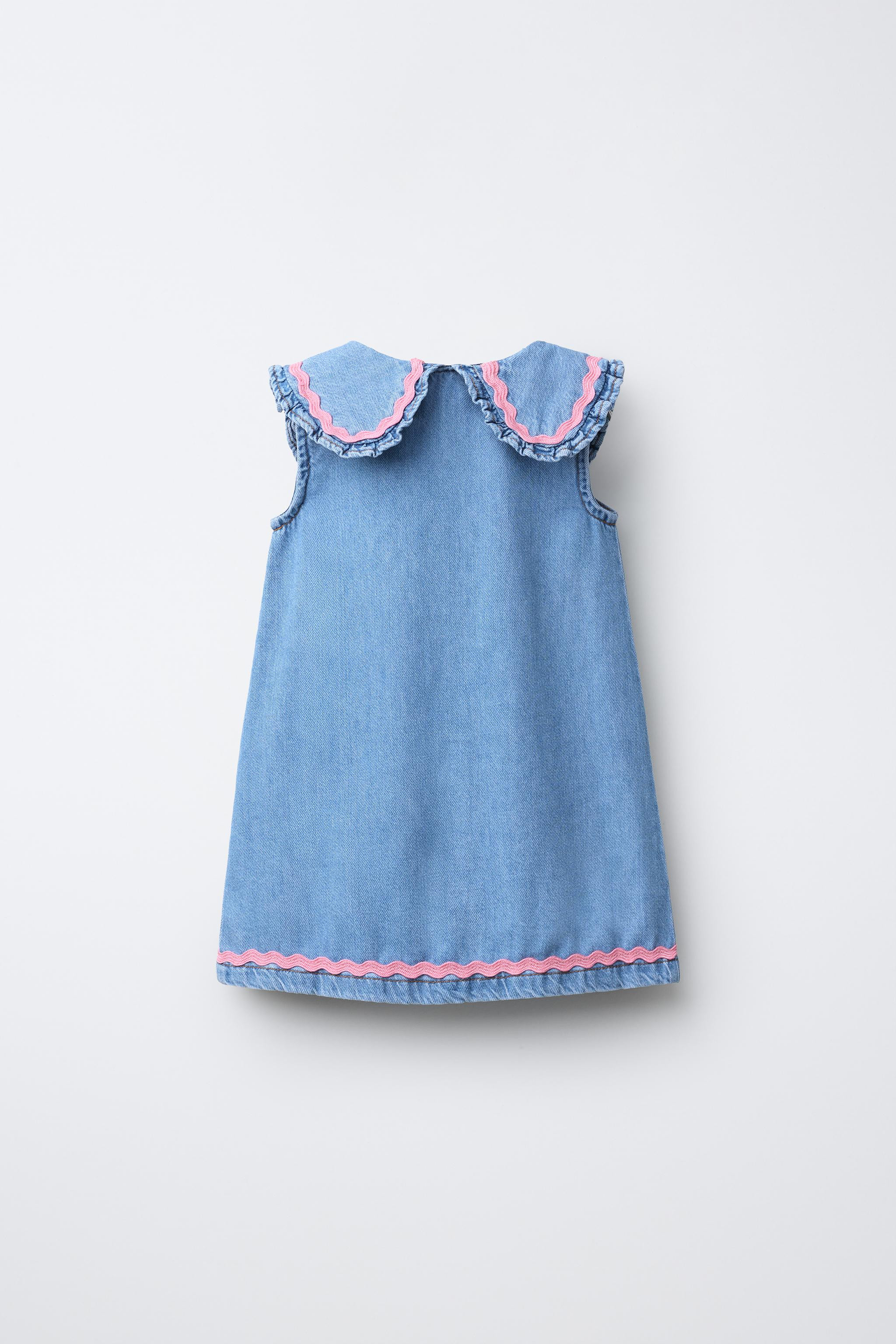 RUFFLED DENIM DRESS | Zara US