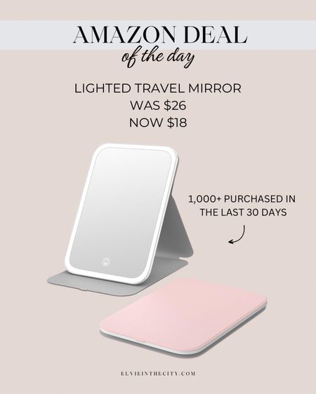 This lighted portable mirror is perfect for travel, and today it’s on sale for only $18!

Travel essentials, amazon find, deal of the day, travel must haves

#LTKfindsunder50 #LTKsalealert #LTKtravel