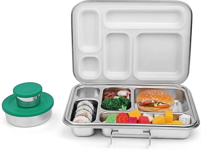 Stainless Steel Lunch Box for Kids: Leak Proof Bento Lunch Box BPA Free 304 Stainless Steel Bento... | Amazon (US)