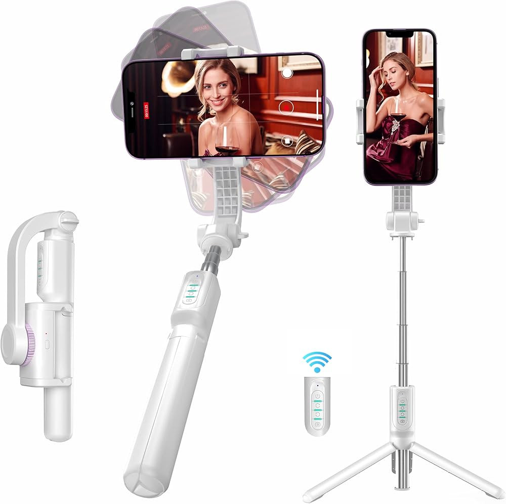 Gimbal Stabilizer for Smartphone with Extendable Selfie Stick and Tripod, iPhone stabilizer Gimba... | Amazon (US)