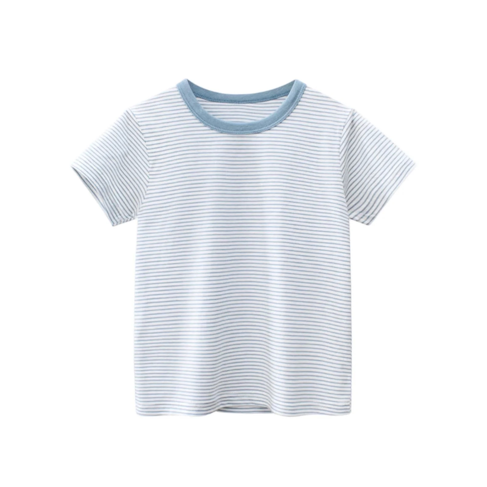 Atogsazn Toddler Boys Summer Tshirt Kids Casual Striped Short Sleeve T-shirt Pullover Basic Tops ... | Walmart (US)
