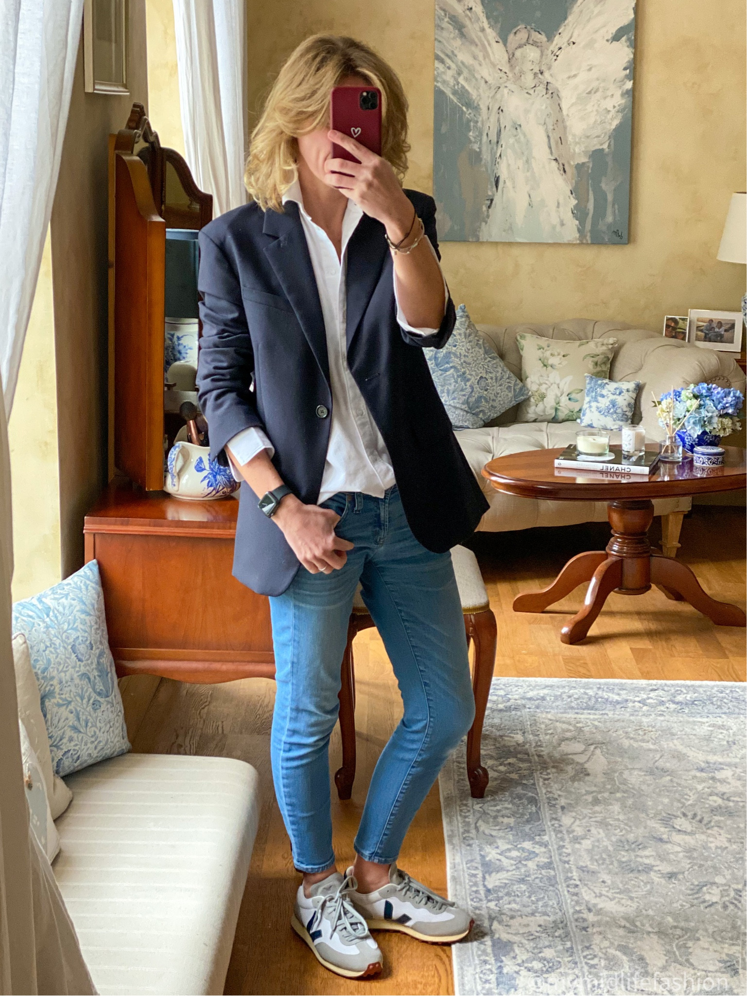 All the classics
.
Blazer - Arket
Shirt - & Other Stories
Jeans - J Crew
Trainers - Veja, pr gift 
.
.
.
#veja #trainers #blazer #skinnyjeans #jcrew #ootd #outfit #outfitoftheday #look #lookdujour #style #styleoftheday #dailylook #lookoftheday #instalook #instaoutfit #instapic #mymidlifefashion #timelessstyle #effortlesschic #fashion  #outfitinspiration #outfitdujour #styleover40 #fashionover40 #classicstyle #minimal #classic #elegant

#LTKSeasonal #LTKstyletip #LTKeurope