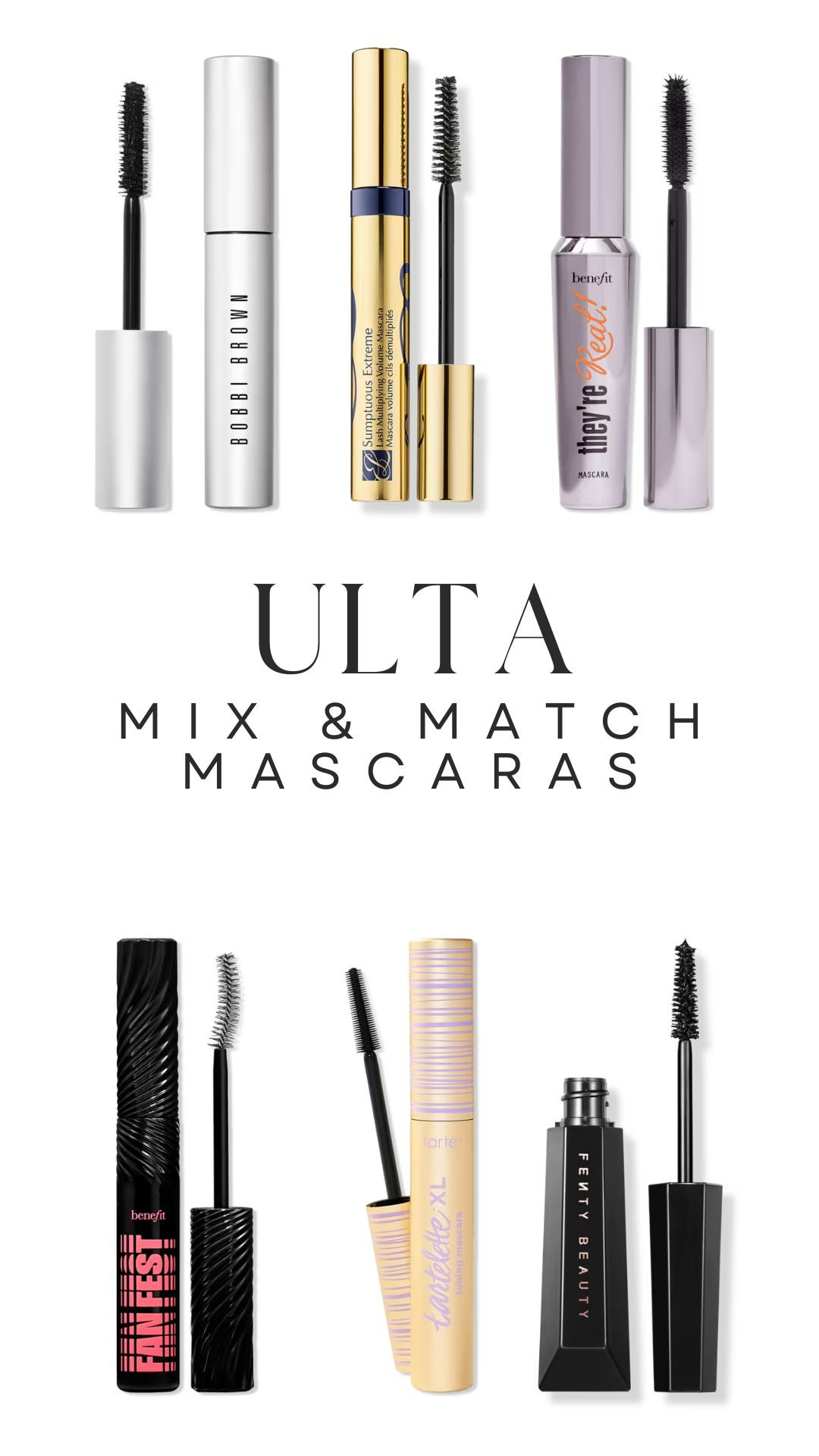 PSA 🚨 Ulta's Mix & Match Mascara BOGO is happening, so it's the perfect time to stock up on your holy grail mascaras or finally try the ones on your wishlist! I'm linking all of my favorite mascaras that deliver length, volume, and all-day wear—because you can never have too many backups. 🖤

#UltaBeauty #Mascara #BeautyDeals #MakeupFavorites #DrugstoreBeauty #PrestigeBeauty #LongLashes #VolumizingMascara #LTKBeauty #LTKSale 

 