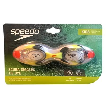 Speedo Scuba Goggles Tie Dye Goggles Black And Yellow | Walmart (US)