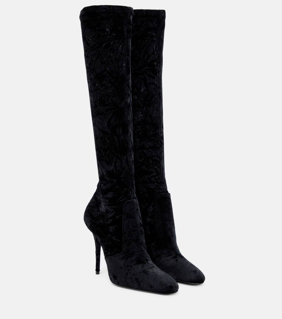 Talia velvet knee-high boots | Mytheresa (INTL)