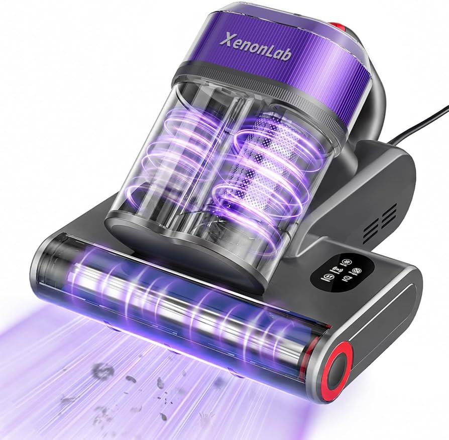 Mattress Vacuum Cleaner, 18000Pa Bed Vacuum Cleaner, 275nm UV-C Light & Ultrasonic 140\u00b0F Hea... | Amazon (US)