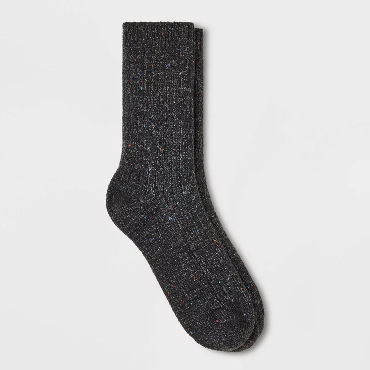 Women's Flecked Ribbed Super Soft Crew Boot Socks - Universal Thread™ | Target
