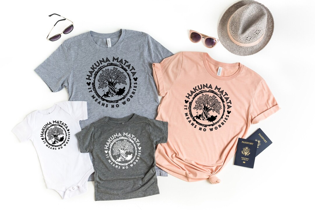 Animal Kingdom Hakuna Matata Tree of Life Shirt, Disney Family Vacation Shirts, Disney Animal Kin... | Etsy (US)