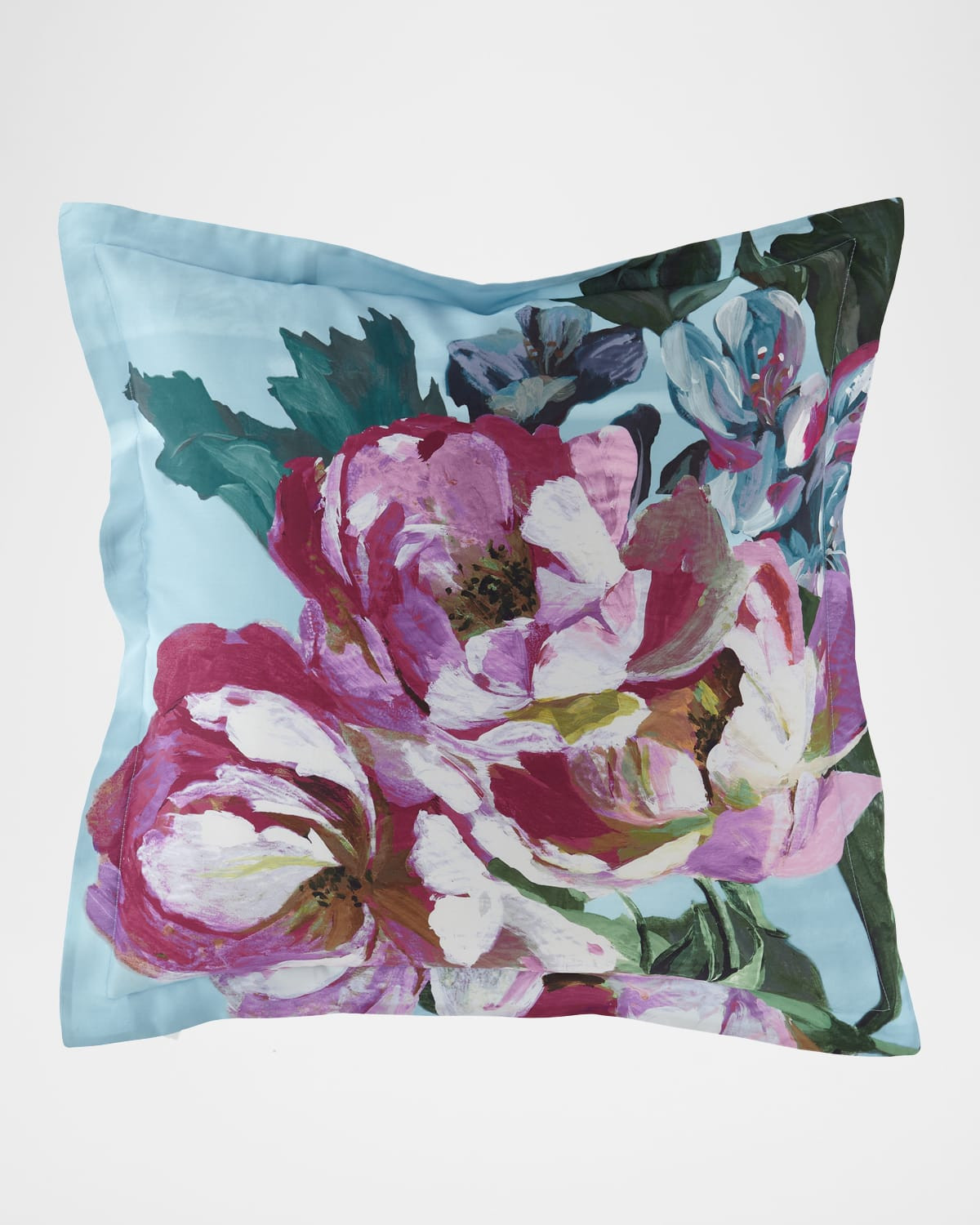 Delft Flower Sky European Sham | Neiman Marcus
