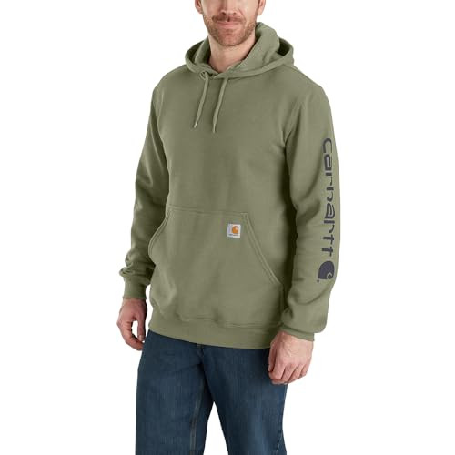 Carhartt Men's Loose Fit Midweight Logo Sleeve Graphic Sweatshirt | Amazon (US)