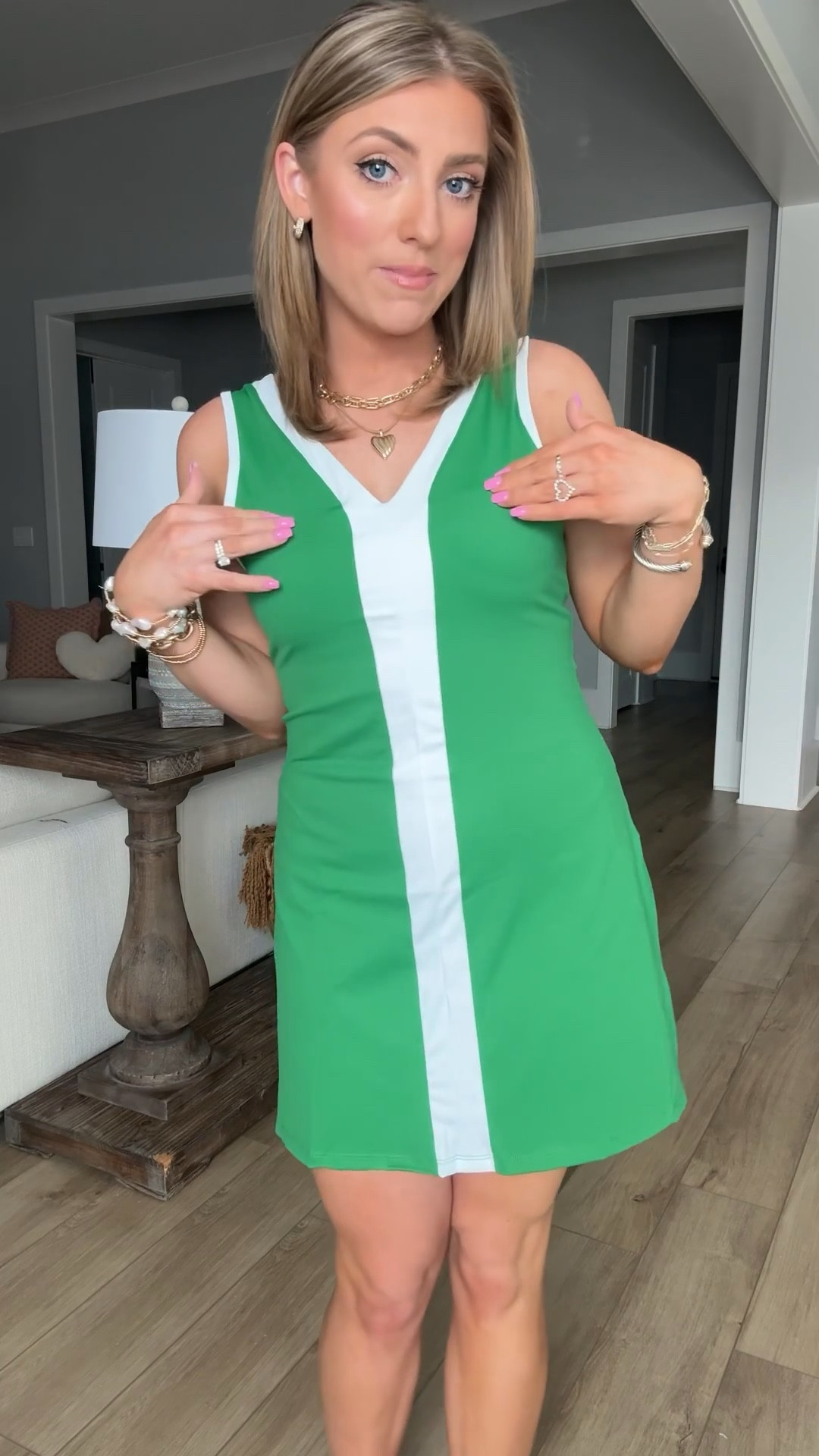 This Walmart athletic dress is a MUST 💚 The sporty style is flattering, comfortable, and easy to wear for errands, travel days, or casual everyday outfits. I love it styled with sneakers, but it’s also cute layered with a jacket. Such a great affordable find.

#WalmartActivewear #AthleticDress #WalmartFinds #CasualOutfits #LTKStyle #AffordableFashion

#LTKPetite #LTKActive #LTKootd