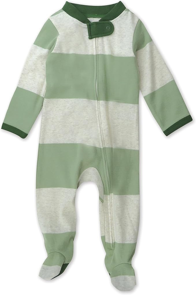 HonestBaby Sleep and Play Footed Pajamas One-Piece Sleeper Jumpsuit Zip-front PJs Organic Cotton ... | Amazon (US)