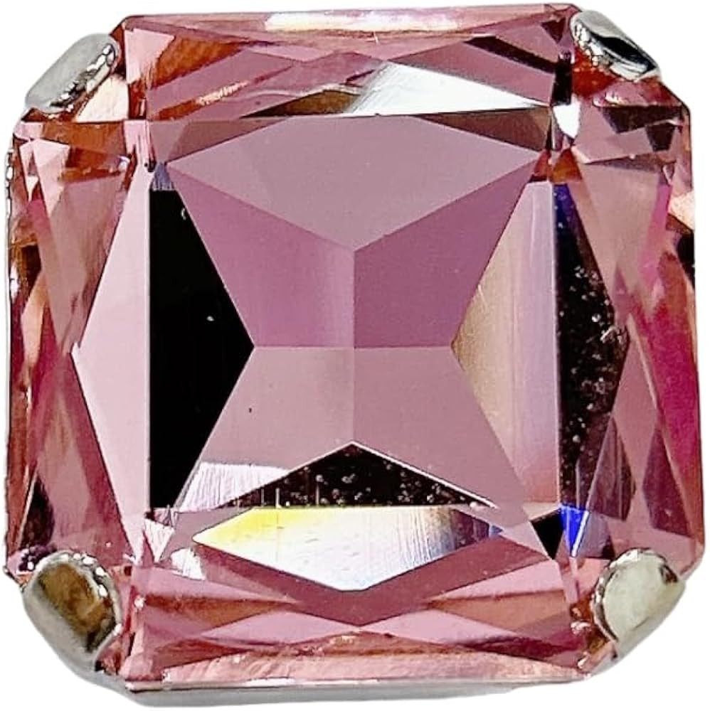 Square Large Rhinestone Exaggerated Statement Ring for Women Sparkling Thick Chunky Geometric Big... | Amazon (US)