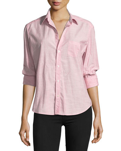 Eileen Striped Button-Front Shirt | Neiman Marcus