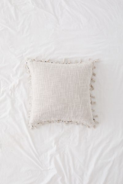Gemma Fringe Throw Pillow | Urban Outfitters (US and RoW)