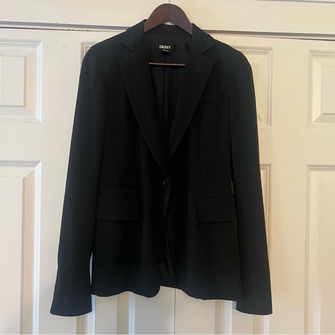 DKNY Women's Blazer Jacket - Black - 4 | Depop US