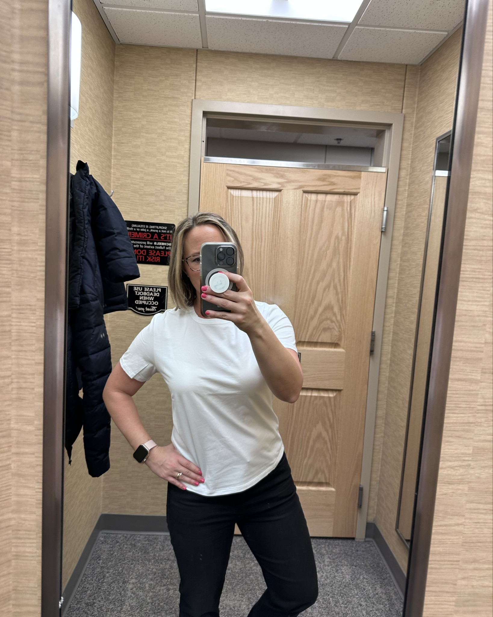 Michelle and I went on the hunt for the perfect white tee. Here’s everything we tried on 