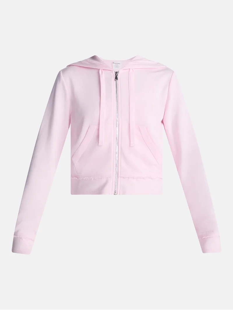 No Boundaries French Terry Zip-Up Hoodie Jacket, Women's Sizes XXS-XXL | Walmart (US)