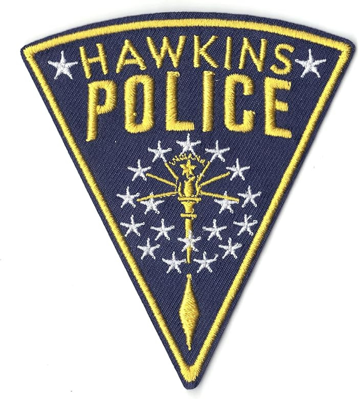 Stranger Things Hawkins Police Badge Netflix Original TV Embroidered Iron On Patch | Amazon (US)