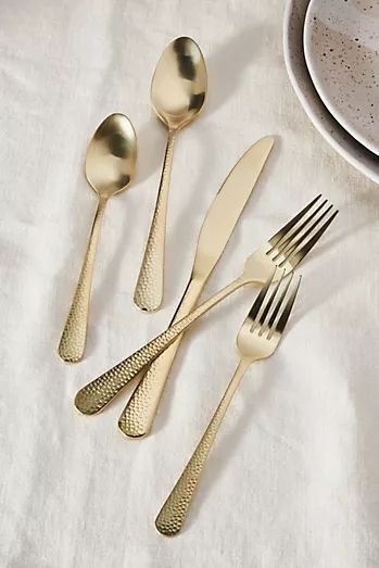 Beacon Satin Flatware 20-Piece Place Setting | Anthropologie (US)