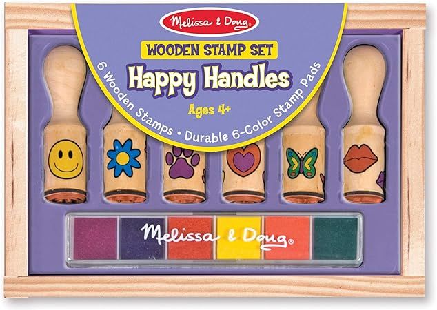 Melissa & Doug Happy Handle Stamp Set | Amazon (US)