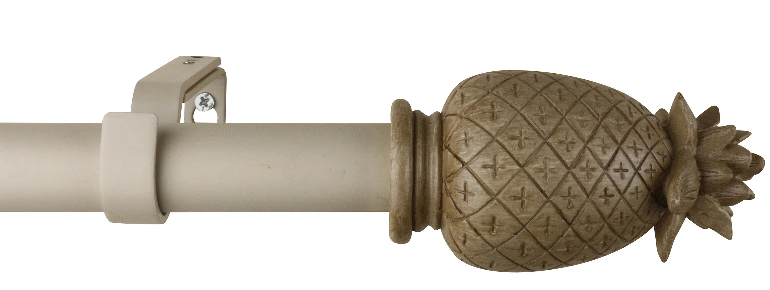 Bertita Polyresin Adjustable Single Curtain Rod | Wayfair North America