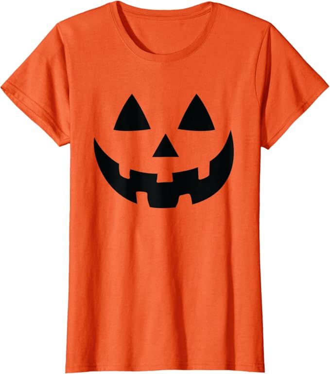 Jack-O-Lantern Halloween Pumpkin Face T-Shirt T-Shirt | Amazon (US)