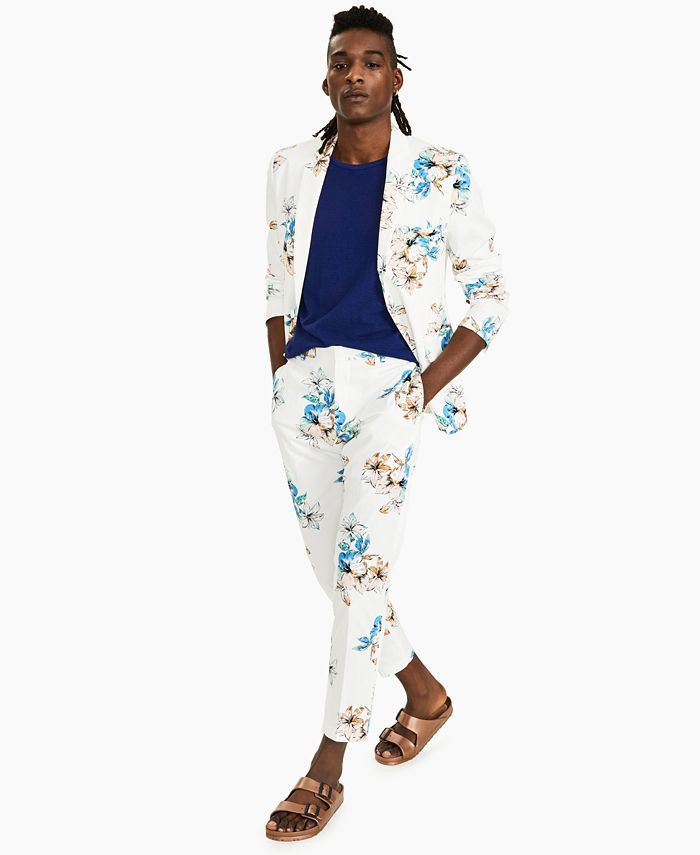INC International Concepts Men's Tropical Floral Print Pants, Created for Macy's  & Reviews - Pan... | Macys (US)