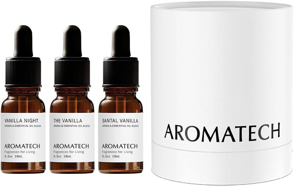 AromaTech The Vanilla Collection Set | Vanilla Night, The Vanilla, and Santal Vanilla - 10 Millil... | Amazon (US)
