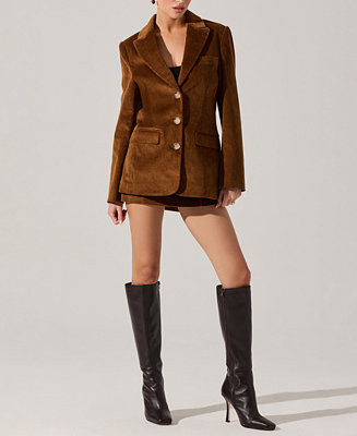 ASTR the Label Women's Long Sleeve Boyfriend Blazer - Macy's | Macy's