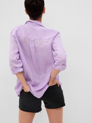 Linen Boyfriend Shirt | Gap (US)