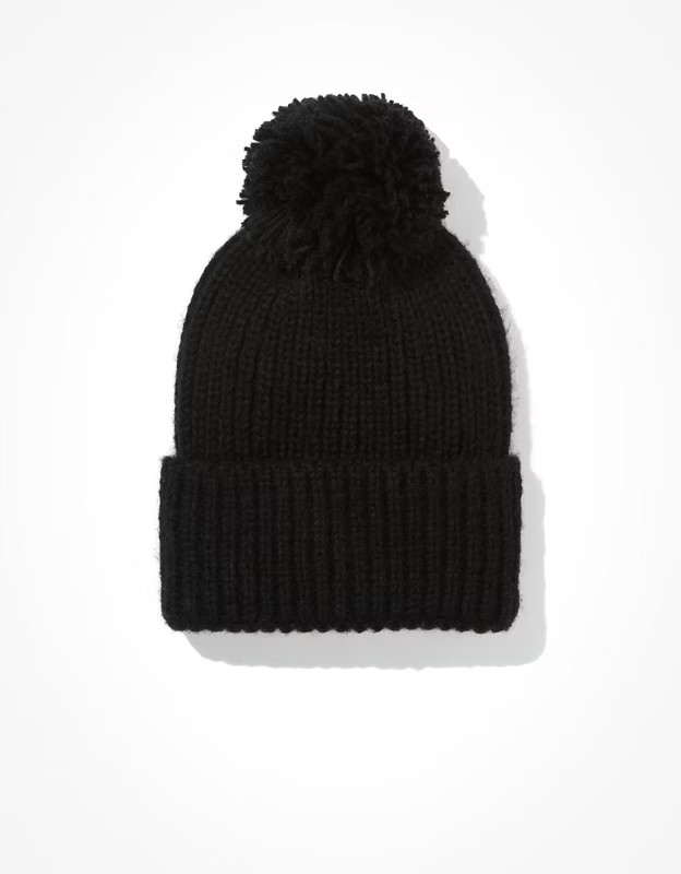 AE Ribbed Pom Beanie | American Eagle Outfitters (US & CA)