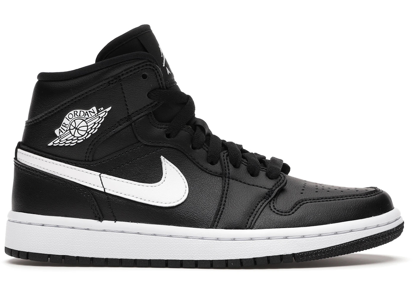 Jordan 1 MidBlack White (W) | StockX