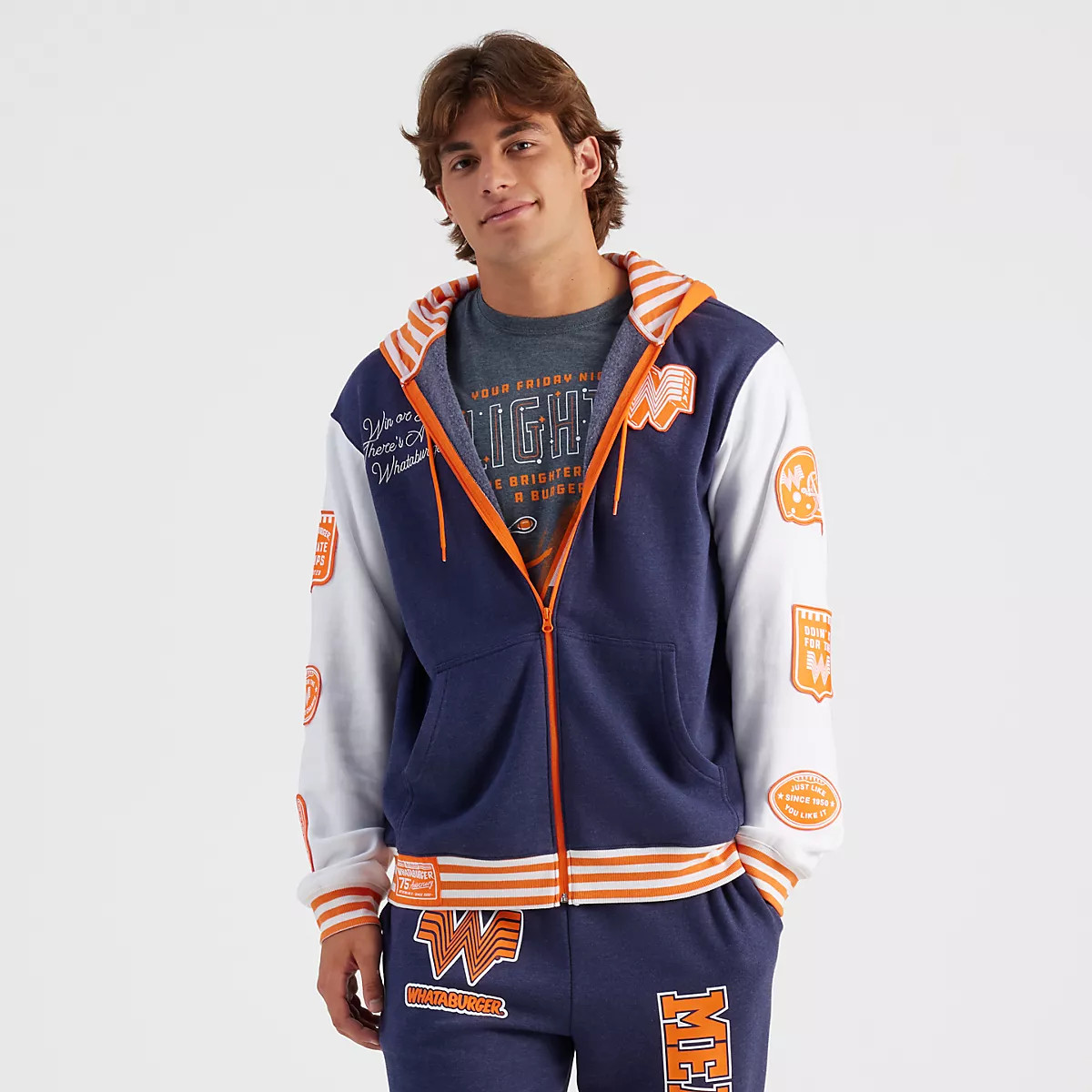 Academy Sports + Outdoors Whataburger Men's Varsity Hoodie | Academy Sports + Outdoors