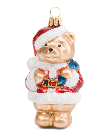 Made In Poland Teddy Bear With Gift Bag Ornament | TJ Maxx